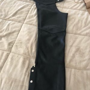 Women’s custom made genuine leather chaps